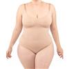 LEELA LAB Body Modellante Contenitivo Donna Taglie Forti con Spalline Regolabili, Massimo Comfort, Realizzato in Morbida Microfibra Senza Cuciture - Made in Italy