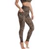 FASH-ICONS Leggings da donna, a vita alta, pantaloni da yoga, morbidi e morbidi da allenamento, da corsa, collant, Marrone leopardato., M