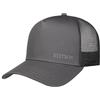 Stetson Cappellino Trucker Stetson Brooklin a 6 pannelli, unisex, unicolore, snapback, per donna e uomo, primavera/estate, grigio., Taglia unica