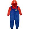 Super Mario Pigiama Intero Bambino | Onesie a Maniche Lunghe | Tuta Intera Pile Ragazzo Multicolore 8-9 Anni