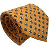 CARACCIOLO Cravatta uomo Sartoriale in seta - Squisita fattura ed elegante varietà (ELEGANCE ARANCIO)