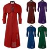 Generisch Cardinale, Clero Chiesa Costume Medievale Abbigliamento Chiesa Cattolica Clero Robe Sacerdote Thobe Rinascimentale Cosplay Costumi Collo Alto Carnevale Costumi di Carnevale, A01 rosso., XXL
