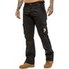989Zé ENZO Jeans Uomo Pantaloni Casual Cargo Cotone Regular Fit Tasche Laterali EZ08 Rivestito Nero 30W / 32L