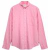 Marks & Spencer Uomo Camicia vestibilità Regolare in Misto Cotone e Lino - Colletto Button-Down