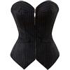 Kelvry Donne Baschi Strisce Overbust Pizzo Bustier Disossato Top Clubwear Plus Size