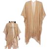 SamHeng Avvolgimento a scialle in maglia per donne, marginale a maglia Poncho Cardigan Cape per feste, nappe invernali da donna Poncho, elegante avvolgimento a scialle da sera per la damigella d'onore