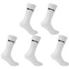 Slazenger Uomo 5 Pack Crew Calzini Bianco Uomo 7-11