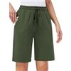MOVE BEYOND Bermuda da Donna con 3 Tasche con Coulisse Pantaloncini Sportivi da Donna da Allenamento Salotto Yoga