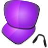 SAUCER Lenti di ricambio premium e naselli per occhiali da sole Oakley Crossrange OO9361 | Crossrange Asian Fit OO9371, Viola Viola Polarizzato, Taglia unica