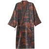 FANCYPUMPKIN Vestaglia da uomo in cotone in stile giapponese, accappatoio, kimono, pigiama, vestaglia, taglia XL-B11