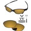PapaViva Lenti di ricambio e kit di gomma per Oakley Juliet, Bronzo Dorato, Juliet