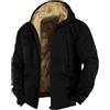 Generico Cappotto Uomo Giacca Invernale Uomo Taglie Forti Casual Sportivo Jacket Softshell Giubbotto Pesante Antivento Giacca Militare Moto Neve Black Friday 2025 Abbigliamento 15#Nero 7XL