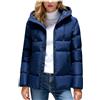 HAOLEI Piumini Leggeri Donna Invernali Cappotto Invernale Ripiegabile Caldo Giubbotto Trapuntata Corto Antivento Giacca con Cappuccio Parka Cappotto Piumino 100 Grammi Imbottito con Tasche e Coulisse