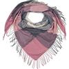 styleBREAKER Sciarpa XXL da donna a quadri colorati | Foulard invernale quadrato 150x139 cm, tessuto caldo, frange da 10 cm.