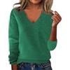 Generico Maglione Donna Invernale Dolcevita Donna Manica Lunga Lurex Montagna Maglioncini Elegante Caldo Mohair Tops Golf Pesante Oversize Lunghi Sweater Collo Alto Maglie Abbigliamento 2#Verde M