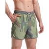 maamgic Costume Uomo Mare Vintage Asciugatura Rapida con Fodera Rete | design vintage, colori a contrasto, asciugatura rapida, tessuto leggero, coulisse regolabile, 3 tasche, fodera in rete