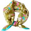 LumiSyne Sciarpe Di Seta Donna Piccolo Foulard Quadrato Stampata Catena Vintage Tinta Unita Morbido Leggera Bandane Fascia Per Capelli Fazzoletto Wristband Decorazione Copricapo