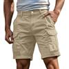 Generico Pantaloncini Uomo Cargo - Shorts da Moda con Tasche Multifunzionali Bermuda Uomo Estivi Sportivi Casual All'aperto Taglie Comode S-4XL
