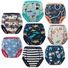 FLYISH DIRECT Mutandine Apprendimento per Bambino per Ragazzi Cotone Assorbente Forte Allenamento Pantaloni per Bambino vasino Allenamento Confezione da 8 5 Anni