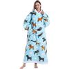 JOREAY Felpa con Cappuccio Coperta Oversize per Donna Uomo, Adulto Adolescente Soffice Accogliente Comoda Coperta Indossabile con Cappuccio