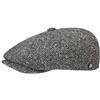 LIERYS Coppola Tweed Winter da Donna/Uomo - Made in Italy - con Lana Vergine - Berretto Invernale Melange con Fodera Interna - Autunno/Inverno - Nero S (54-55 cm)