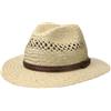 LIPODO Steven Traveller Cappello di Paglia Unisex 100% Paglia Made in Italy Estivo con Cordoncino in Pelle Colori Naturali