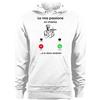 t-shirteria Felpa con Cappuccio Mestiere Pizzaiolo Idea Regalo Simpatica Uomo, Amico, Felpe Mestieri, 100% in Cotone (La mia Passione Mi Chiama e io Devo Andare)