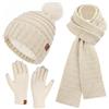 Bequemer Laden Cappello Berretto PON PON Sciarpa Guanti Donna Invernali