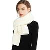 RIIQIICHY Sciarpa Bianco Donna Invernale Sciarpone Inverno Sciarpe Invernali Morbide Spessa Maglia Pashmina Scialle Caldo Regalo Donna Compleanno Natale Utili