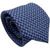 CARACCIOLO Cravatta Elegante in Seta Stile Classico Sartoria napoletana (CHAI BLU)
