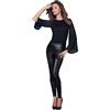 JADEA Leggings Donna Tessuto Similpelle con Motivo Pitonato Elasticizzato 4275 (IT, Testo, M, Regular, Regular)
