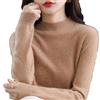 Generic Maglioni in cashmere per donne, 100% cashmere a maniche lunghe con collo tondo morbido e caldo, maglioni in maglia trendy, taglia grande, Cammello dorato., XXL