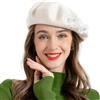 ZLYC Donna Cashmere Basco Scozzese Stile Francese Berretto