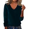 Generico Maglione Donna Invernale Maglioncino Donna Taglie Forti Caldo Mohair Maglie Pullover Golf Pesante Maglioncini Ciniglia Oversize Curvy Morbido Sweater Lana Tops Abbigliamento 2#Blu Scuro XXL