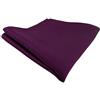 TigerTie Fazzoletto da taschino in seta satinata, tinta unita, 100% seta, prugna, Größe: ca. Länge 26 cm, Breite 26 cm