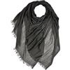 OgLuxe Sciarpa in misto modal - tinta unita con estremità sfilacciate in cotone modal morbido collo braccio scialle leggero avvolgente accessorio per le vacanze, Nero , Taglia unica