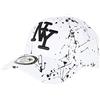 Hip Hop Honour Berretto NY bianco e nero, alla moda, originale, alla moda, stile Baseball Paynter, unisex