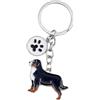 BT Bear Portachiavi BT Bear con motivo canino, grazioso portachiavi in metallo, portachiavi per borsa, Berner Sennenhund, S