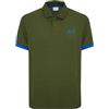 SUN68 Polo con Maxi Logo in Cotone (IT, Testo, XXL, Regular, Regular, Verde Scuro)