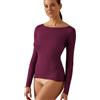 JADEA Maglia Modal e Cashmere Scollo Barca Donna Intimo Sottogiacca Morbido Leggero e Caldo (IT, Testo, XL, Regular, Regular, Vinaccia)