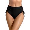 SHEKINI Donna Slip da Bikini Costumi da Bagno Vita Alta Triangolo Brasiliana Pieghe Taglia Grossa Mare Bikini Fondo da Spiaggia