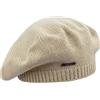 Melegari Berretto Basco di Maglia | Donna | 100% Cashmere | Stresa Beret | Made in Italy
