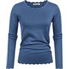 GRACE KARIN Pullover a Maniche Lunghe da Donna Camicetta Lavorata a Maglia Casual Maglione Girocollo Maglieria in Pizzo Abiti Autunno-Inverno Elastici