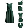 72styles Infinity Abito al Ginocchio Convertibile Multiway - Twist Wrap Midi per Damigelle d'onore