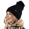 Alur Cappello Donna Invernale con Pom Pom - Universale Berretto Donna Invernale Calda e Elegante - Cuffia Donna Invernale in Maglia - Morbida e Elastica Berretto Beanie (A17/18)