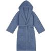Generico Accappatoio Taglie Forti Unisex|3XL > 8XL|Spugna Morbida e Leggera con Cappuccio, Cintura e Tasche Prodotto in Italia (IT, Testo, XL, Plus, Regular, 8XL, BLU)