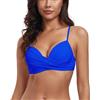 RELLECIGA Costume Donna Top Bikini Reggiseno con Ferretto e Nodo Frontale