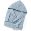 HOME ZEN HOUSEHOLD LINEN Accappatoio Unisex ARTICOLO Sophie in Spugna di Cotone, 400g/m², con Cappuccio e Tasche, Taglie S-3XL, 8 Colori (IT, Testo, 3XL, Regular, Regular, AZZURRO)