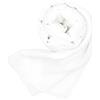 MAPIMANIA - Stola Elegante Donna Color Bianco per Cerimonia e Matrimonio Made in Italy, Scialle coprispalle estivo Chiffon 200x80, Sciarpa Copri spalle per abito