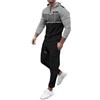 HEONSATI Tute Due Pezzi da Uomo Completi Sportiva da Ginnastica Felpa con Cappuccio e Pantaloni Tuta Cotone Fitness Elastico Completo Uomo Elegante Palestra Invernale Completo per Jogging Training Casual
